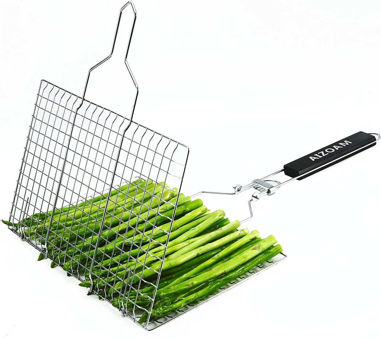 Shallow Grill Basket Fish Grill Basket, Fish Grilling Basket BBQ Fish Grill Baskets for Outdoor Grill,Grill Basket with
