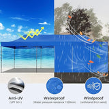 COBIZI 10x30 Pop up Canopy Tent 10x30 Canopy with Sidewalls, Heavy Duty Party Tent Tents for Parties, Foldable UPF 50+