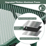 Small Folding Table, Easy for Storage, Compact and Portable Picnic Table for Grill, Outdoor Camping, Garden, Patio, Dining,