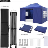 COBIZI 10x15 Pop up Canopy Heavy Duty Tent with 4 sidewalls Commercial Outdoor Canopy Event Tents All Season Wind &