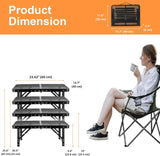 Camping Table Grill 4 Height Adjustable Small Folding 2FT Foldable Picnic Portable Grill Stand Mesh Outdoor Beach BBQ RV