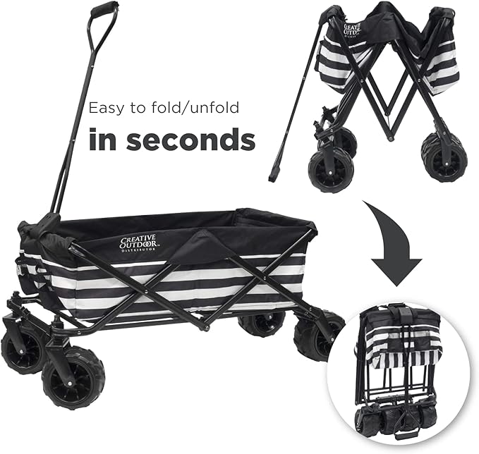 Creative Outdoor Original Folding Wagon All-Terrain Wheels, alternate view 4