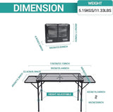 Nice C Folding Grill Table, Camping Table, Tailgate Tables, Grill Tables, Outdoor, Metal Folding Adjustable Height&Width,