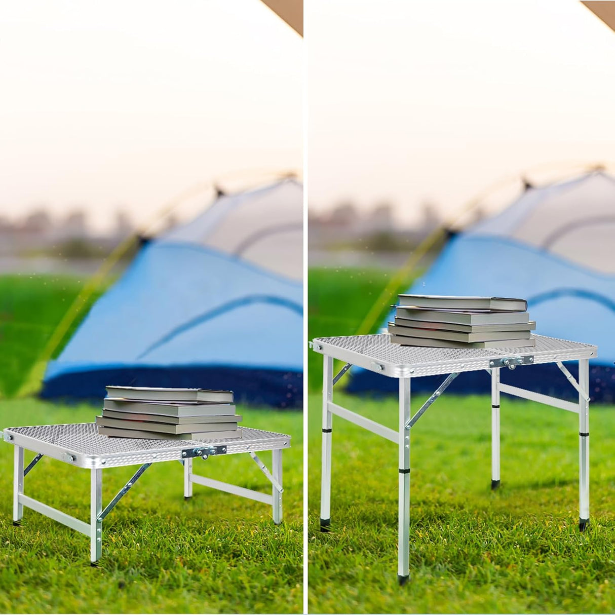 Folding Table, Easy for Storage, Compact and Portable Picnic Table for Grill, Outdoor Camping, Garden, Patio, Dining, BBQ,