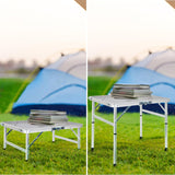 Folding Table, Easy for Storage, Compact and Portable Picnic Table for Grill, Outdoor Camping, Garden, Patio, Dining, BBQ,