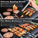 POLIGO 22PCS Heavy Duty BBQ Grill Accessories Set, Non-Slip Grill Tools for Outdoor Grill Set Thicker Stainless Steel Grill
