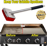 Grill Brush Bristle Free,BBQ Replaceable Scraper Cleaning Head,Safe Grill Accessories for Cast Iron Grates/Porcelain/Weber