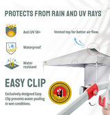 CROWN SHADES 12x12 Pop Up Canopy Tent Instant Commercial with 150D Silver Coated Fabric Including 1 Removable Sidewall, 4