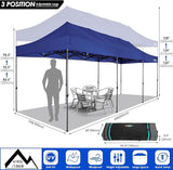 COBIZI 10x30 Pop up Canopy Tent 10x30 Canopy with Sidewalls, Heavy Duty Party Tent Tents for Parties, Foldable UPF 50+