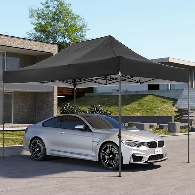 COBIZI 10x15 FT Pop up Canopy Tent,Heavy Duty Easy Up Commercial Outdoor Party Canopy Tents for Wedding Parties All Season