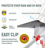 CROWN SHADES 12x12 Pop Up Canopy Tent Instant Commercial with 150D Silver Coated Fabric Including 1 Removable Sidewall, 4