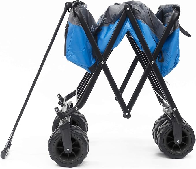 Creative Outdoor Push Pull Hauler Wagon for Kids, 200lbs Weight Capacity, All-Terrain Collapsible and Portable Folding Cart,
