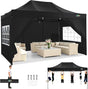 COBIZI 10x15 Pop up Canopy Tent Heavy Duty with 4 Sidewalls, Easy Set-up Commercial Outdoor Party Tent, 100% Waterproof