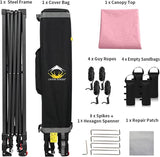 CROWN SHADES 10x10 Pop Up Canopy Tent - Patented Center Lock One Push Instant Outdoor Canopy Beach Tent with STO-N-Go Bag 8