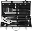 POLIGO 22PCS Heavy Duty BBQ Grill Accessories Set, Non-Slip Grill Tools for Outdoor Grill Set Thicker Stainless Steel Grill