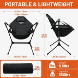 Himalaya Hammock Camping Chair, Swinging Portable Folding Camp Chairs for Adults Heavy Duty Foldable Oversized Rocker with
