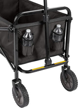 Amazon Basics Collapsible Folding Heavy Duty Utility Wagon for Outdoor Sports, 265 pounds Weight Capacity, Camping, Garden,