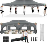 COBIZI 13x26 Pop Up Tent 13x26 Canopy with Sidewalls Heavy Duty Canopy Party Tent for Parties, Outdoor Wedding Large Event