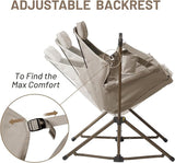 TIMBER RIDGE Hammock Camping Chair with Adjustable Backrest, Heavy Duty Folding Hammock Chair Supports 300lbs, Portable