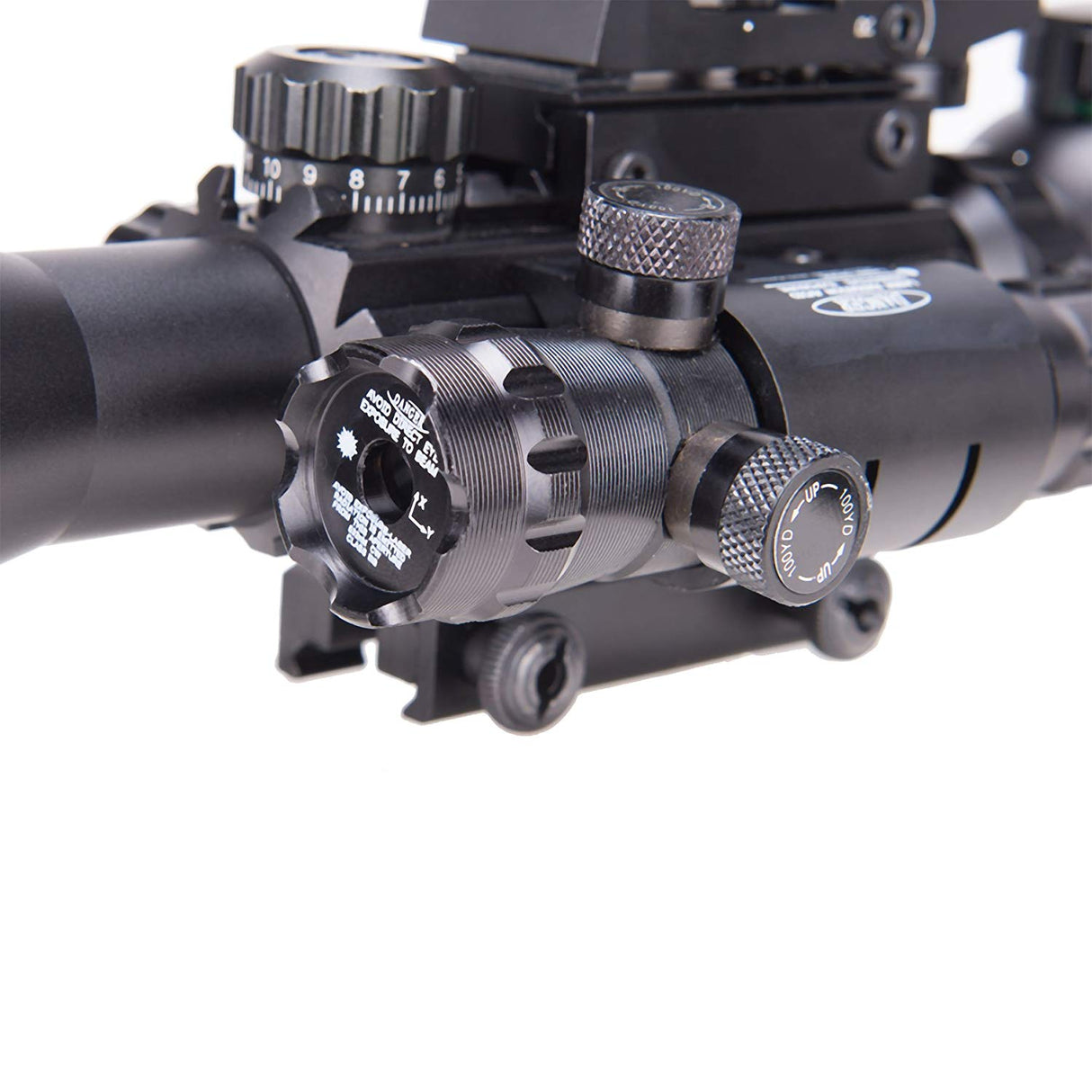 Pinty Nova 3-in-1 4-12x50 SFP Rifle Scope Combo, Green Laser, alternate view 6