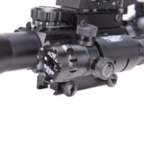 Pinty Nova 3-in-1 4-12x50 SFP Rifle Scope Combo, Green Laser, alternate view 6