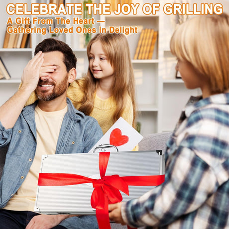 POLIGO 22PCS Heavy Duty BBQ Grill Accessories Set, Non-Slip Grill Tools for Outdoor Grill Set Thicker Stainless Steel Grill