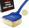 19" Large Bristle-Free Steam Cleaning Grill Brush,Replaceable BBQ Cleaning Head,Safe Grill Accessories for Cast