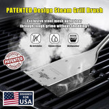 BBQ Replaceable Scraper Cleaning Head, Durable for Cast Iron or Stainless-Steel Grates, Barbecue Cleaner (Only Replaceable