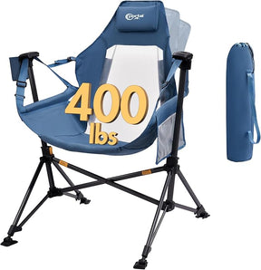 Portal Hammock Camping Chair, Portable Outdoor Swinging Chairs, Rocking Chair for Adults with Adjustable Back and Height for