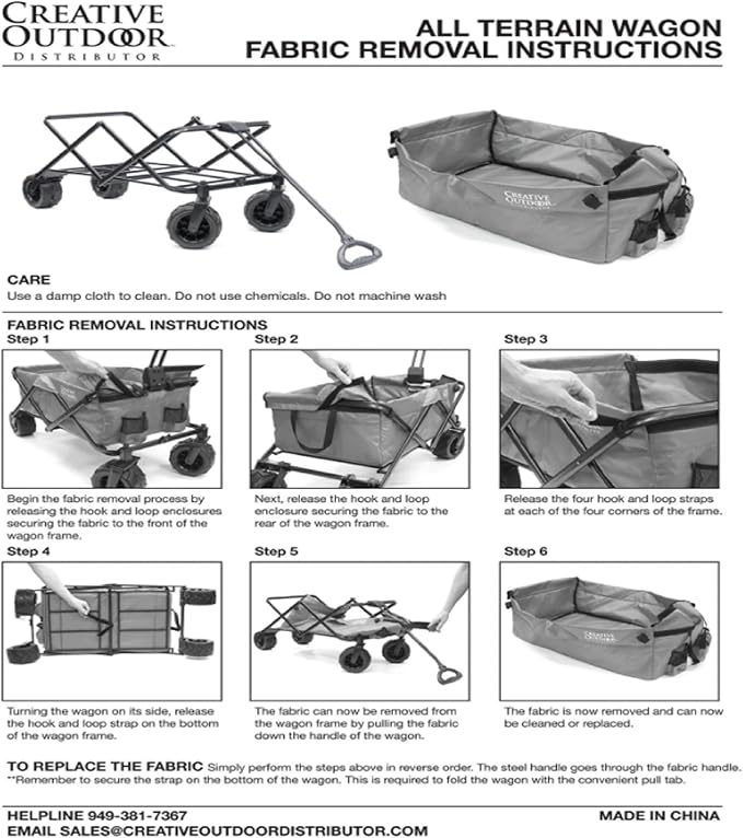 Creative Outdoor Push Pull Hauler Wagon for Kids, 200lbs Weight Capacity, Rubber Wheels, All-Terrain Collapsible and