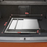 Outdoor Grill Table, Foldable Pizza Oven Stand & Blackstone Griddle Stand with Garage Rack & Tissue Holder, Folding Outdoor