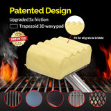 Upgraded Grill Brush Bristle Free,Water-Activated steam Effectively Cleans The Grill.Unique Wavy pad for Cast