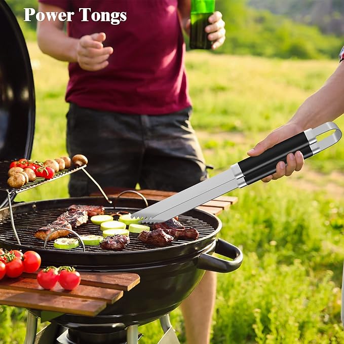 ROMANTICIST 25pcs Extra Thick BBQ Grill Accessories, Fathers Day Grilling Gifts Set for Men Dad, Heavy Duty Grill Tools