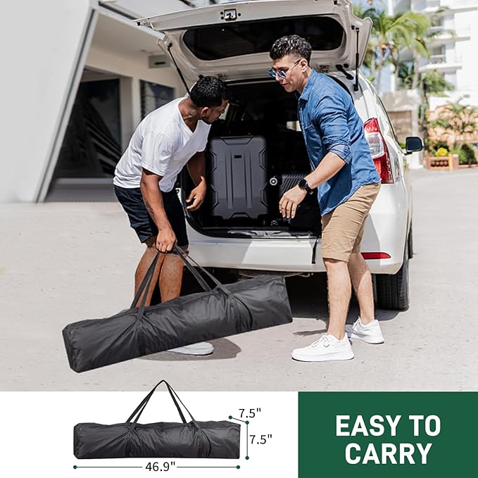 Outvita 6.5x6.5ft Pop Up Canopy Tent, Outdoor Instant Shelter Folding Canopy with Carry Bag for Commercial Events, Party,