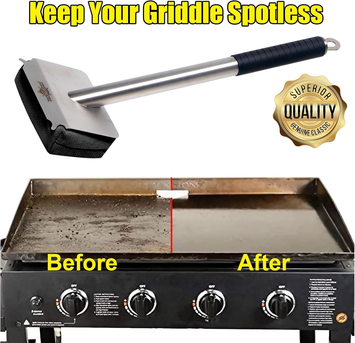 Steam Grill Brush Bristle Free,[Ultra Safe & Efficient] Grill Cleaner for Outdoor Grill,BBQ Replaceable Scraper Cleaning