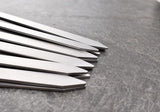 17-Inch Long Flat BBQ Skewers, HONSHEN Brazilian-style Stainless Steel 3/8 Inch Wide Blade with hardwood Handle barbecue