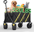 Wagons carts Foldable，Collapsible Wagon Foldable Wagon, Gather Heavy Duty Garden cart, Portable cart，Pets carts，with Large