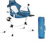 SUNNYFEEL Hammock Camping Chair, Oversized Swinging Camping Chair, Portable Hammock Chairs with Cup Holder, Beach Mat, MAX