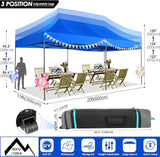 COBIZI 10x20 Canopy with Sidewalls, Heavy Duty Party Tent Pop up carpas para Fiestas, Tents for Parties, Wedding, Outdoor Ez