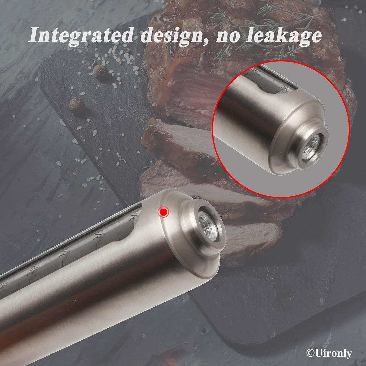 Meat Injector BBQ Injection Kit, Marinade Cajun Seasoning Flavor Syringe Injector for Cooking Grill Smoker Barbecue in