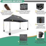 COBIZI 10x15 Pop Up Canopy Tent Heavy Duty with Sidewall, Commercial Outdoor Easy Pop Up Gazebo for Party Wedding All