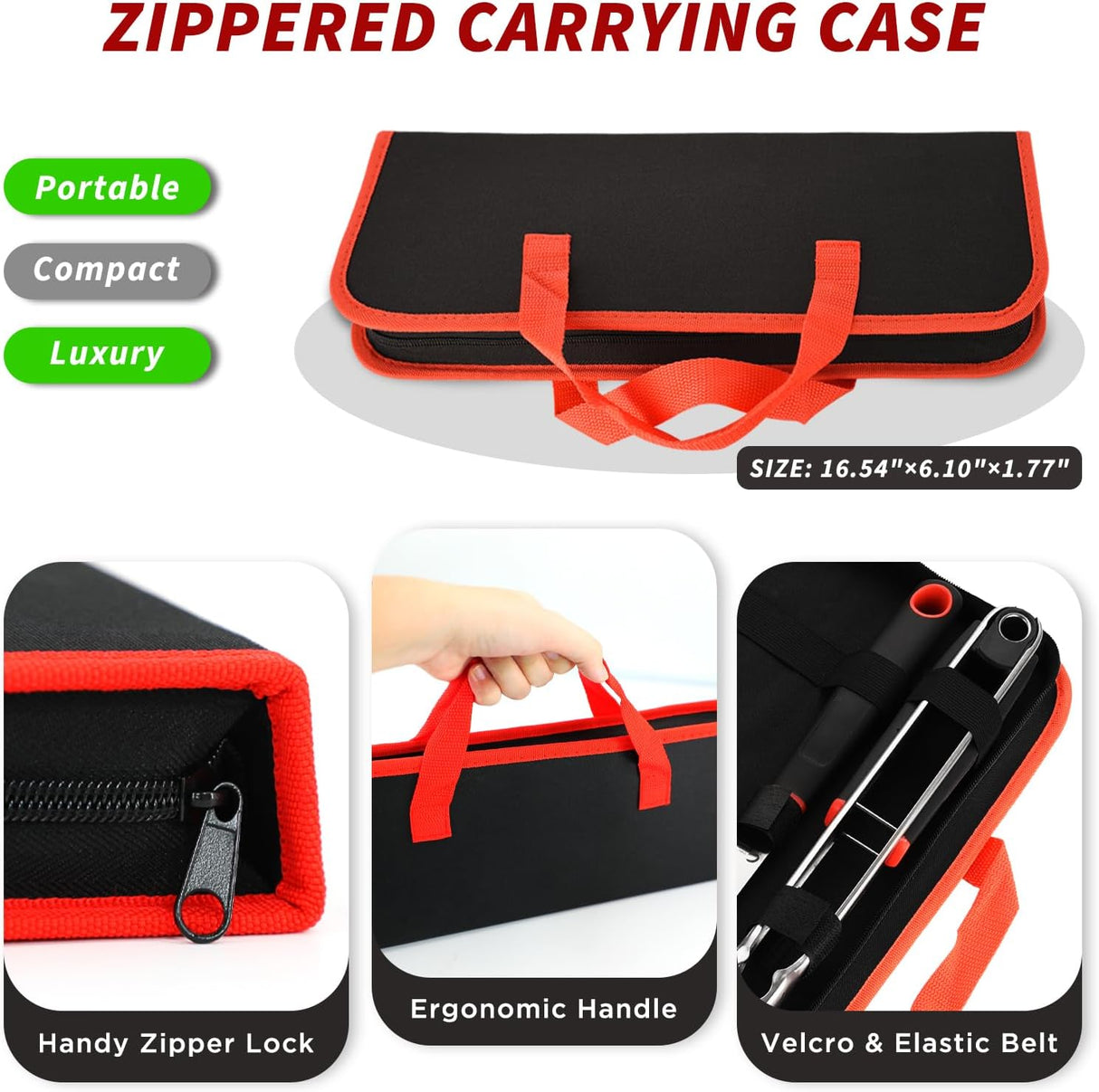 BBQ Tools Set, Heavy Duty Stainless Steel Spatula, Fork & Tongs with Portable Bag, Essential Accessories for Barbecue