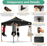 COBIZI 10x10 Pop Up Canopy Tent Heavy Duty with 4 Sidewall, Commercial Outdoor Easy Pop Up Gazebo for Party Wedding All