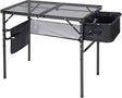 RedSwing Portable Grill Table with Sink for Outside, Aluminum Frame Folding Grill Stand Table for Outdoor Camping Picnic