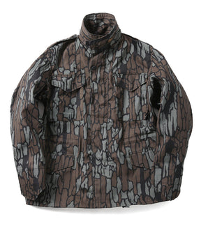 Cotton M-65 Water-Repellent Field Jacket in Khaki