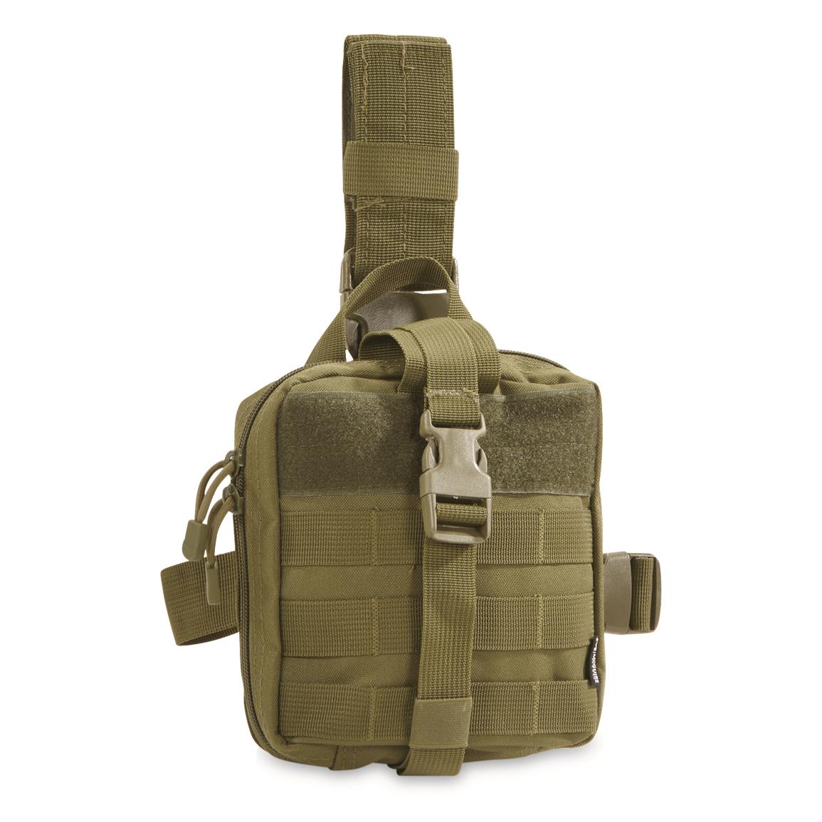 GI Style Drop Leg IFAK Pouch in Olive Drab