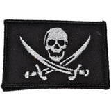 Pirate Jolly Roger - 2x3 Patch in Black