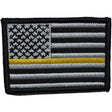 Tactical Gear Junkie Thin Gold Line US Flag 2x3 Patch in Black