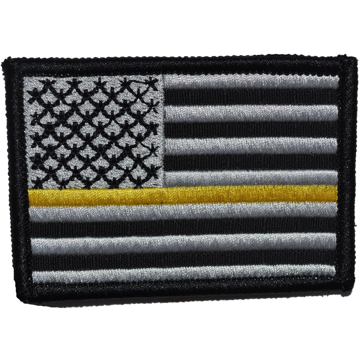 Tactical Gear Junkie Thin Gold Line US Flag 2x3 Patch in Black