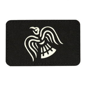 M-Tac Patch Raven Banner Laser Cut in Black/GID